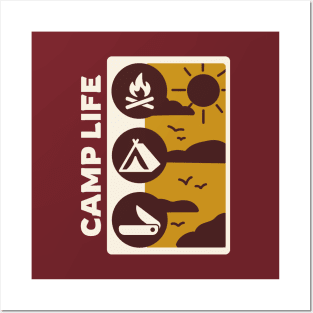 Camp Life Badge Posters and Art